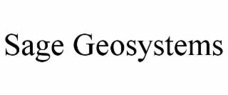 SAGE GEOSYSTEMS