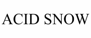 ACID SNOW